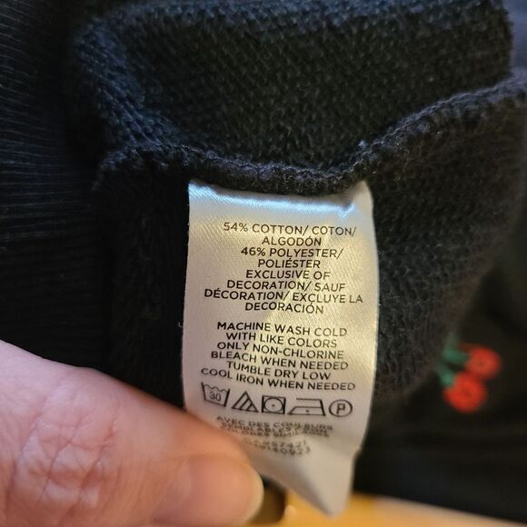 Lou & Grey Cherry Terry Sweatshirt Medium - Picture 6 of 8